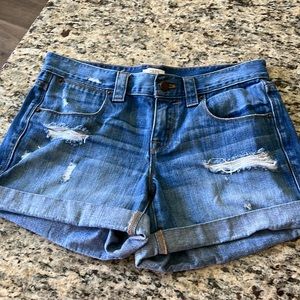 JCrew Distressed Jean Shorts - Size 26